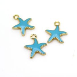 Pingente de Metal Dourado / 20x18mm - Estrela (unidade)