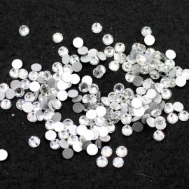 Strass Hotfix / (Base Reta) Transparente - (Pacote com 100 Unidades)