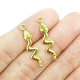 Pingente de Metal / Cobra 28x5mm - (Unidade) 