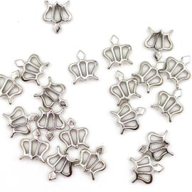 Pingente de Plástico ABS / 16X14mm - Coroa (10 gramas)  - Níquel