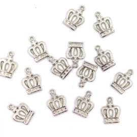 Pingente de Plástico ABS / 19x14mm - Coroa (10 gramas)