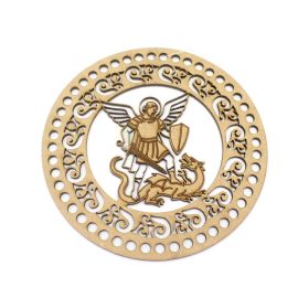 Placa em MDF / 12cm - Arcanjo São Miguel (Unidade)