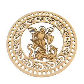 Placa em MDF / 20cm - Arcanjo São Miguel (Unidade)