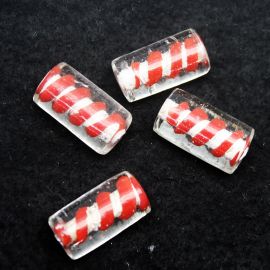 Entremeio Murano / 25x14mm - Transparente (Unidade)