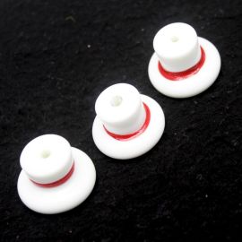Entremeio de Murano / 17x25mm - Firma Chapéu Zé Pilintra (Unidade) - Branco