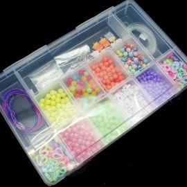 Maleta / Kit para Montagem de Bijouterias / (17,5x27,5cm) - 13 Divisórias