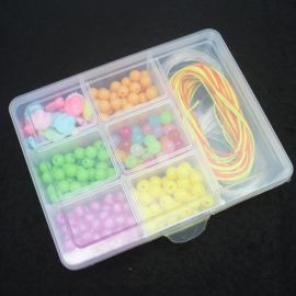 Maleta / Kit para Montagem de Bijouterias / (11x14cm) - 7 Divisórias