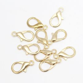 Fecho de Metal / 18mm - Lagosta - Dourado Importado (10 unidades)