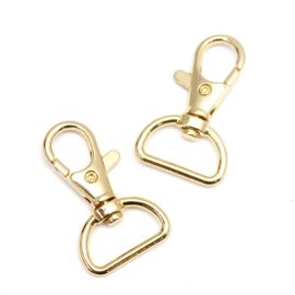 Fecho Mosquetão de Metal / 42x25mm - (unidade) - Dourado