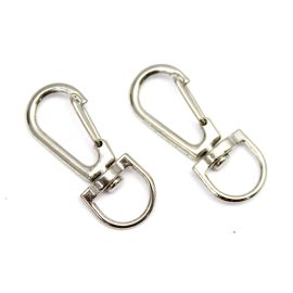 Fecho Mosquetão de Metal / 35x14mm - (unidade)-Níquel