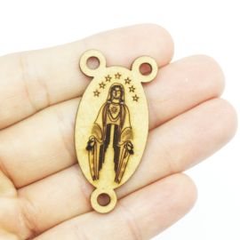 Salve Rainha em MDF / 45x22mm - Nossa Senhora das Graças (Unidade)
