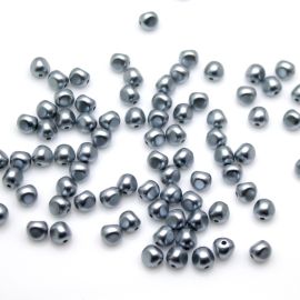 Conta Plástica Perolada / 7mm - (10 gramas)