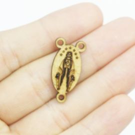 Salve Rainha em MDF / 25x12mm - Nossa Senhora das Graças (Unidade)
