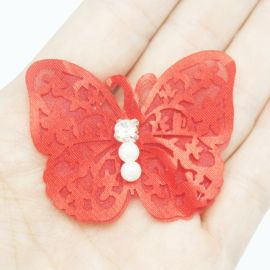 Aplique de Tecido / 40x50mm - Borboleta (Unidade)