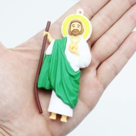 Pingente Emborrachado / São Judas Tadeu 9,3x4,2cm (Unidade)