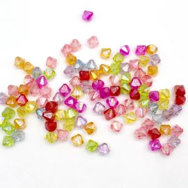 Mix Multicolorido / 8mm - Transparente Irisado - Balão (20 gramas)