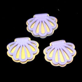 Aplique de Resina / 29x33mm - Concha (unid.)