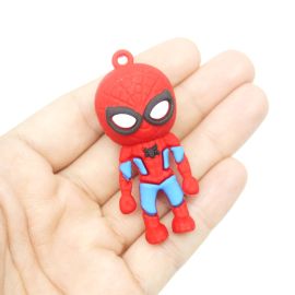 Pingente Emborrachado / 60x25mm - Homem Aranha 01 (Unidade)