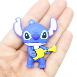 Pingente Emborrachado / 50x46mm - Stitch 02 (Unidade)