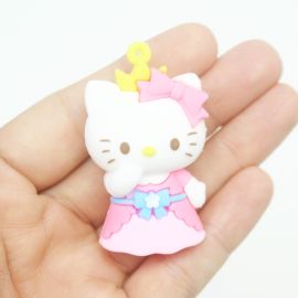 Pingente Emborrachado / 53x31mm - Hello Kitty 01 (Unidade)