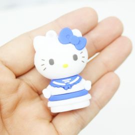 Pingente Emborrachado / 57x30mm - Hello Kitty 04 (Unidade)