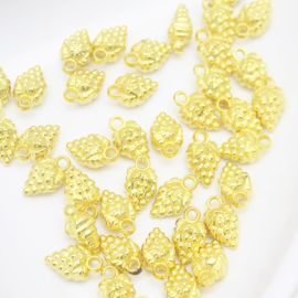Pingente de Plástico ABS / 17x10mm - Uva (10 gramas) - Dourado