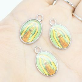 Medalha / 20x16mm - Nossa Senhora de Guadalupe (Unidade) - Níquel