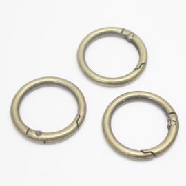 Argola Articulada / 33mm - Redondo (Unidade) - Ouro Velho