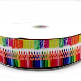 Fita de Gorgorão N°09 / 38mm - Volta as Aulas - Lápis (1 metro)