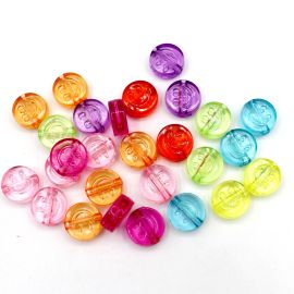 Mix Multicolorido / 15mm - Transparente - Smile (20 gramas)