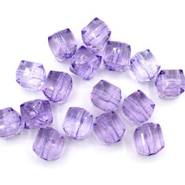 Conta de Acrílico / 15mm - Quadrado (10 gramas)