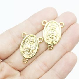Salve Rainha de Metal / 25x19mm - Sagrado Coração de Jesus (Unidade)