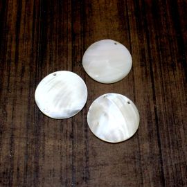 Pingente Madrepérola / 45mm - Redondo (unidade)