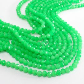 Rondela de Vidro 8mm / Leitoso Gelatinoso (1 Fio)