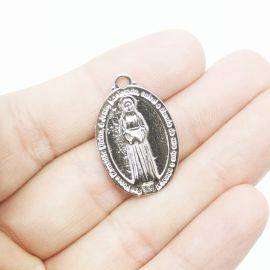 Medalha de Metal / 27x18mm - Nossa Senhora das Lagrimas (unidade)