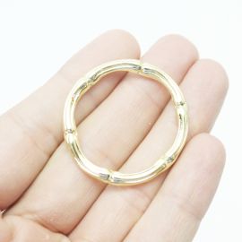 Argola de Metal / 36mm (Unidade) -Dourado