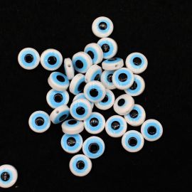 Olho Grego de Resina / 8mm - Pastilha (10 UNIDADES)