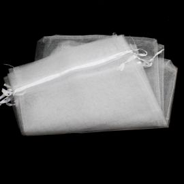 Saco de Organza / 16x22cm (5 unidades) - Branco