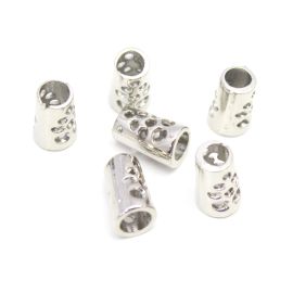 Ponteira de Metal /13x8mm - Cone (Unidade)-Níquel