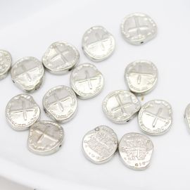 Entremeio de Metal / 14x17mm - Duas Cruzes - São Bento (unidade)