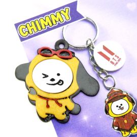 Pingente de Acrílico / 37X32mm - BTS / CHIMMY (unidade) - AMARELO