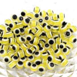 Olho Grego de Resina / 6mm - Bola (10 UNIDADES)