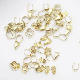 Porta Pingente / 8x4mm (unidade) - Dourado