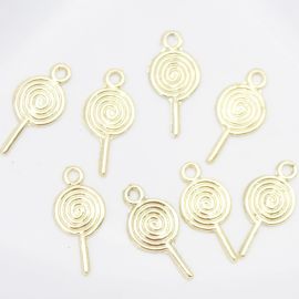 Pingente de Metal / 25x12mm - Pirulito (unidade)