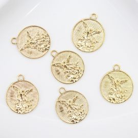Medalha de Metal / 26x22mm - São Miguel (unidade)