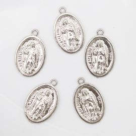 Medalha de Metal / 25X15mm - Santo Expedito (unidade) - Níquel