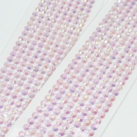 Aplique Adesivo / Strass 7mm - Rosa (1 CARTELA)