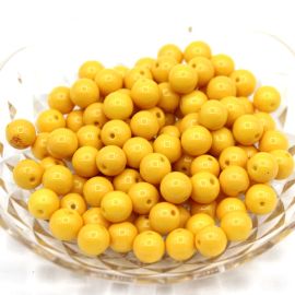 Bola de Vidro 8mm / Leitosa (10 Gramas)