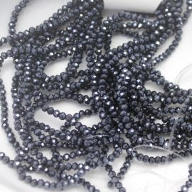 Rondela de Vidro 3mm / Metalizada (1 Fio)