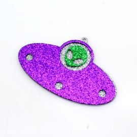 Kit de E.V.A com Glitter / 5,58,5cm - Nave Espacial (1 kit)